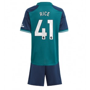 Arsenal Declan Rice #41 Tredje Kläder Barn 2023-24 Kortärmad (+ Korta byxor)